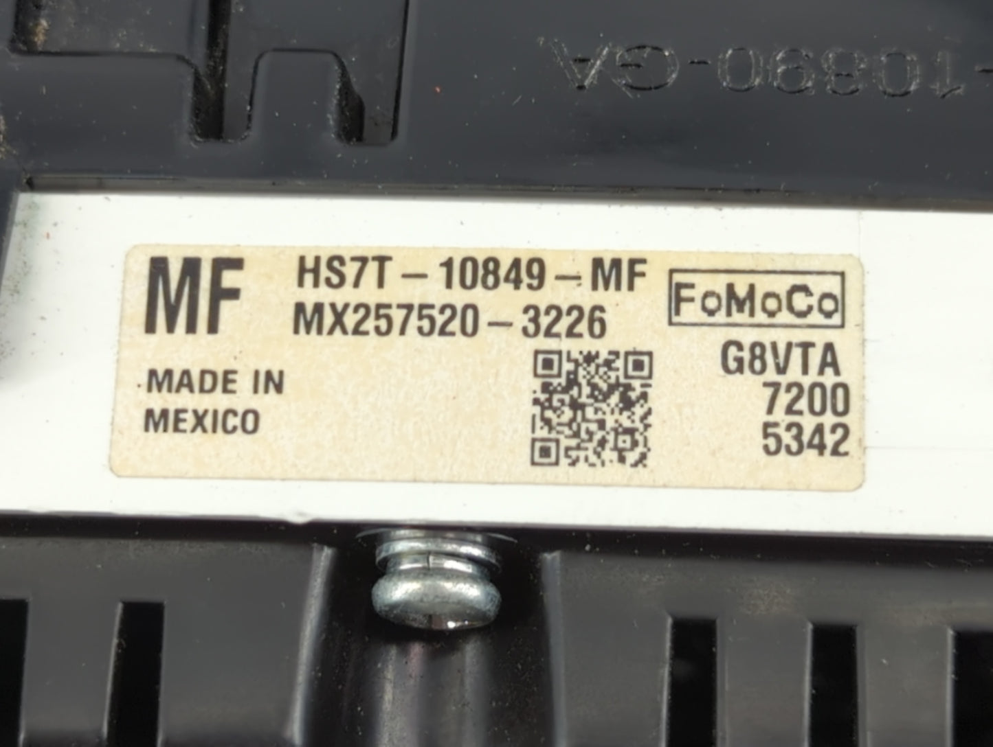 2017 Ford Fusion Instrument Cluster Speedometer Gauges P/N:HS7T-10849-MF Fits OEM Used Auto Parts - Oemusedautoparts1.com