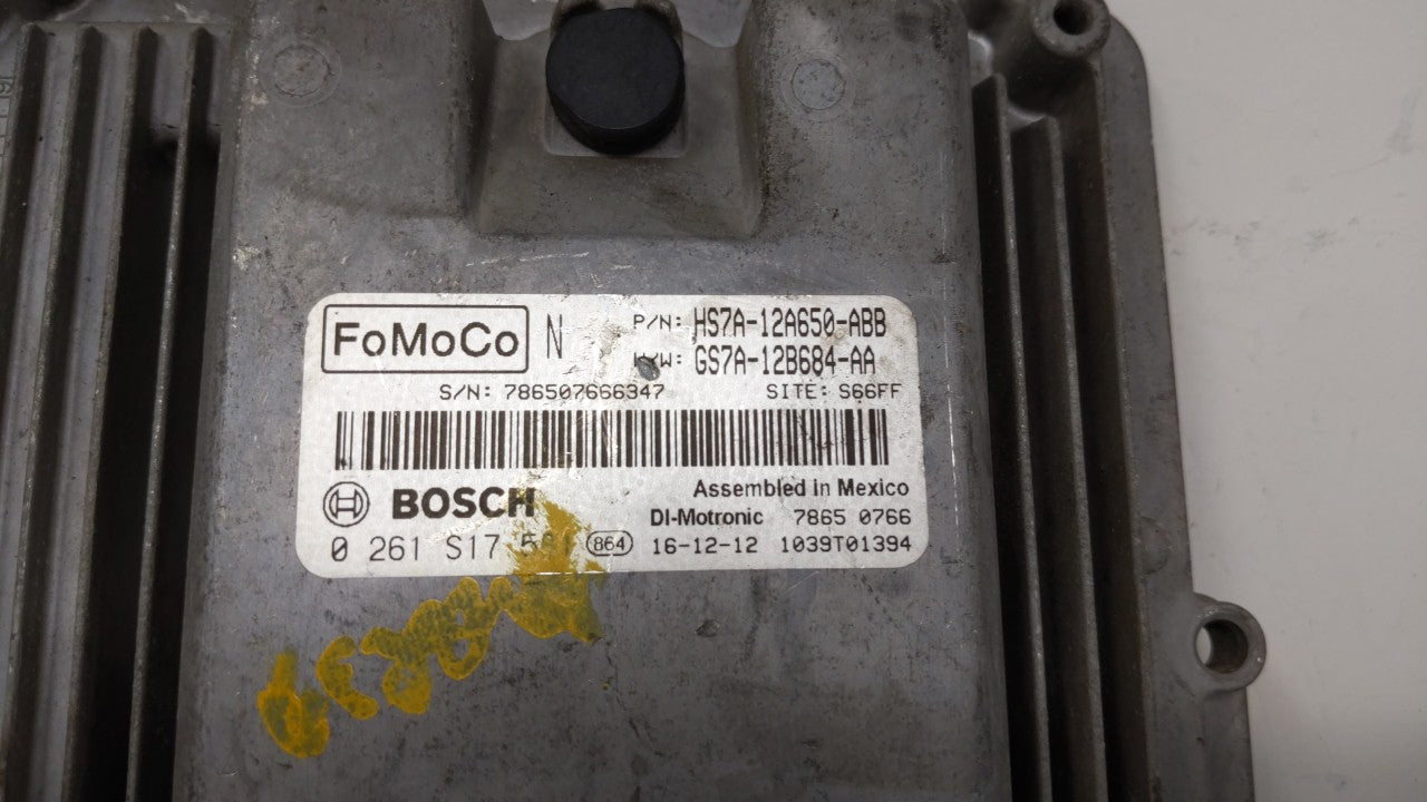 2017-2019 Ford Fusion PCM Engine Control Computer ECU ECM PCU OEM P/N:KS7A-12A650-BCA HS7A-12A650-ABB Fits Fits 2017 2018 20