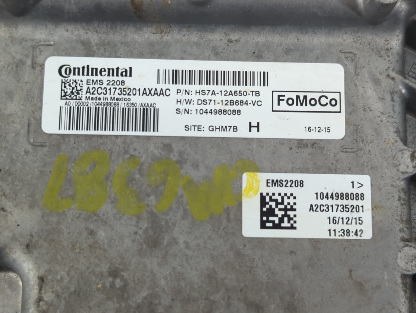 2017-2020 Ford Fusion PCM Engine Control Computer ECU ECM PCU OEM P/N:HS7A-12A650-TB Fits Fits 2016 2017 2018 2019 2020 OEM 