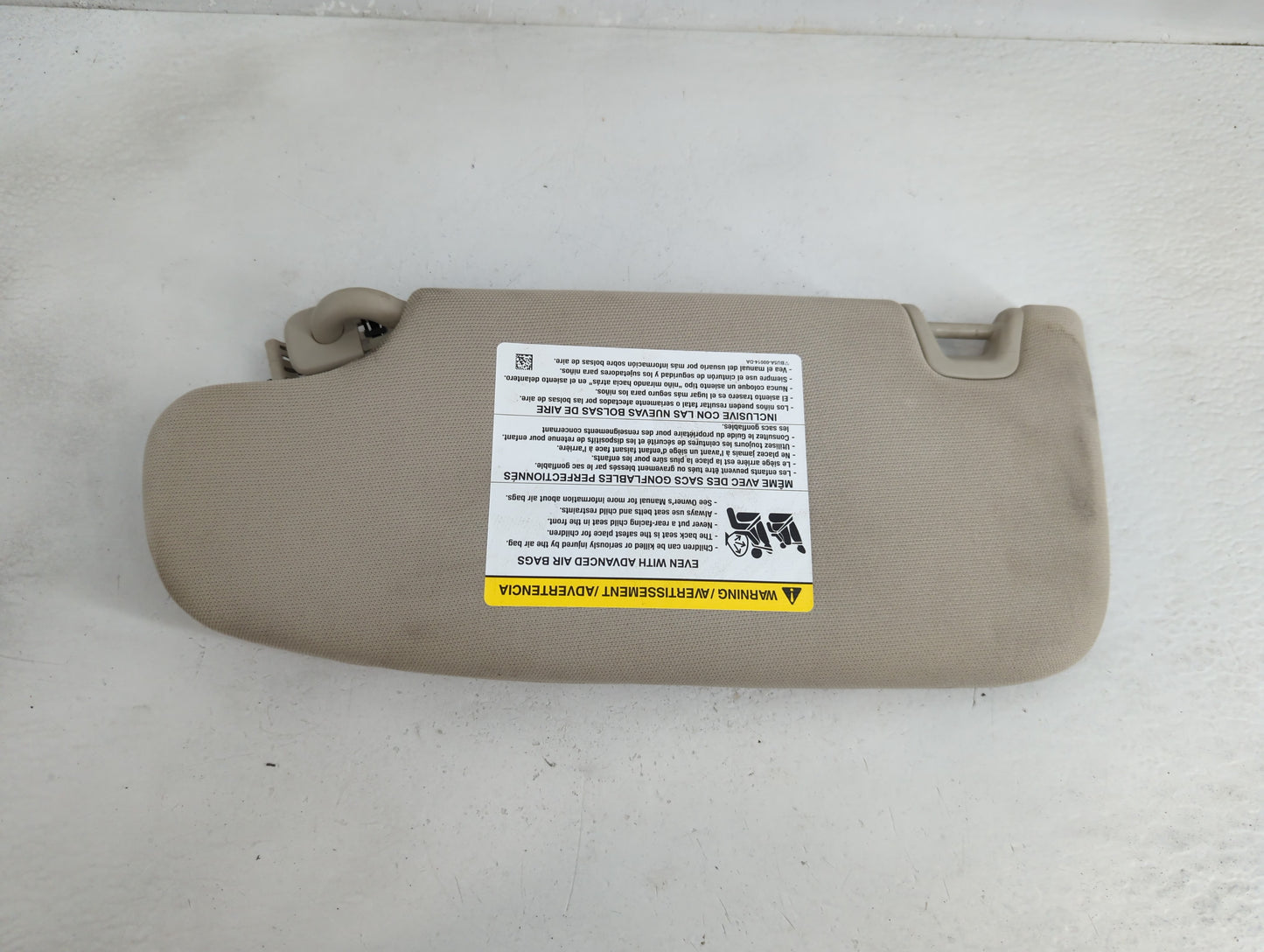 2017-2020 Ford Fusion Sun Visor Shade Replacement Passenger Right Mirror Fits Fits 2017 2018 2019 2020 OEM Used Auto Parts -