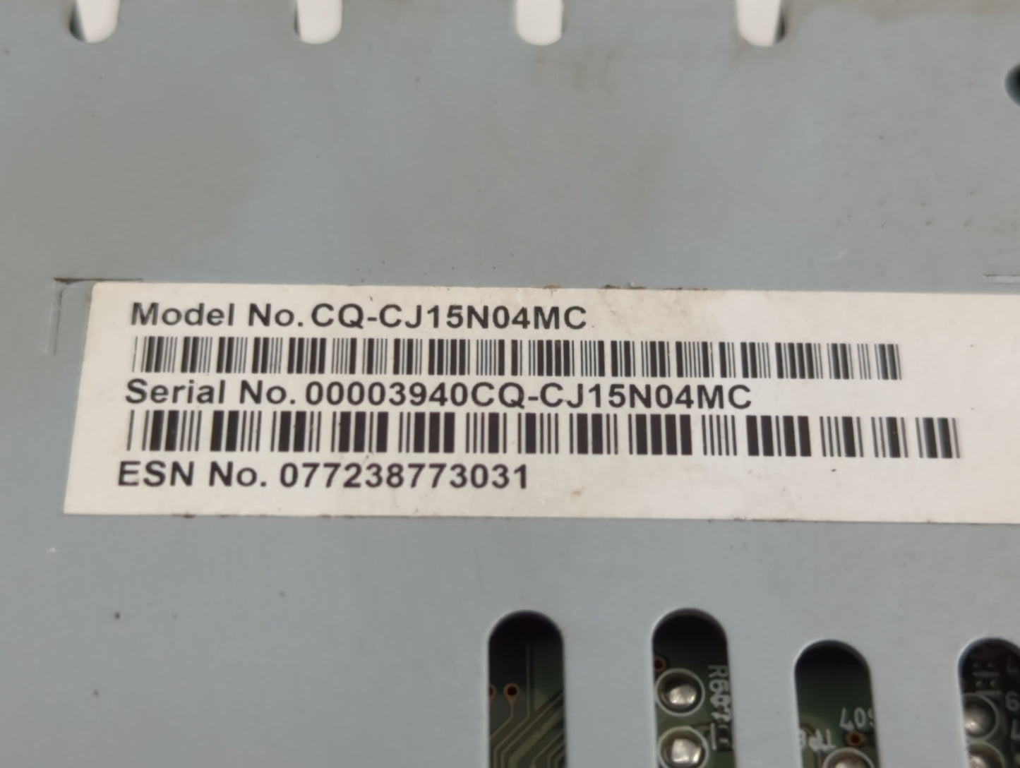 2017 Ford Fusion Radio AM FM Cd Player Receiver Replacement P/N:CQ-CJ15N04MC Fits OEM Used Auto Parts - Oemusedautoparts1.co
