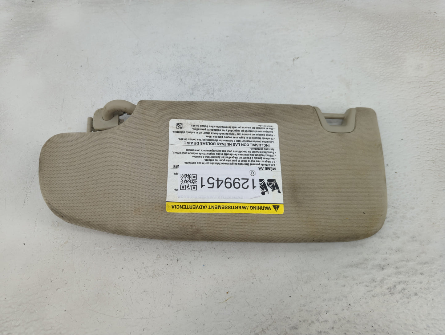 2017-2020 Ford Fusion Sun Visor Shade Replacement Passenger Right Mirror Fits Fits 2017 2018 2019 2020 OEM Used Auto Parts -