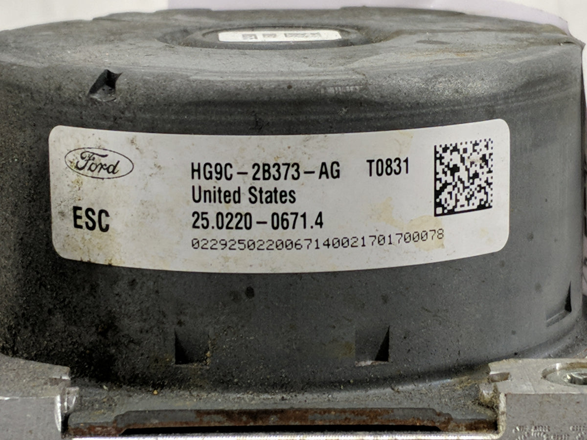 2017-2018 Ford Fusion Anti-Lock Brake ABS Pump Module Actuator OEM P/N:HG9C-2B373-AG Fits Fits 2017 2018 OEM Used Auto Parts