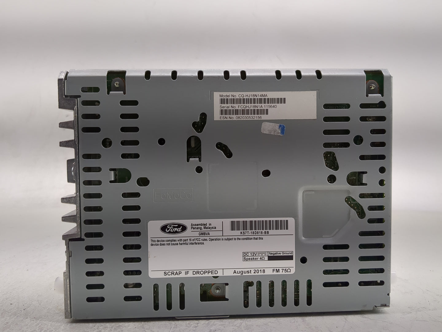 2017-2020 Ford Fusion Radio AM FM Cd Player Receiver Replacement P/N:KS7T-18D818-BB CQ-FJ25E4UMB Fits Fits 2017 2018 2019 20