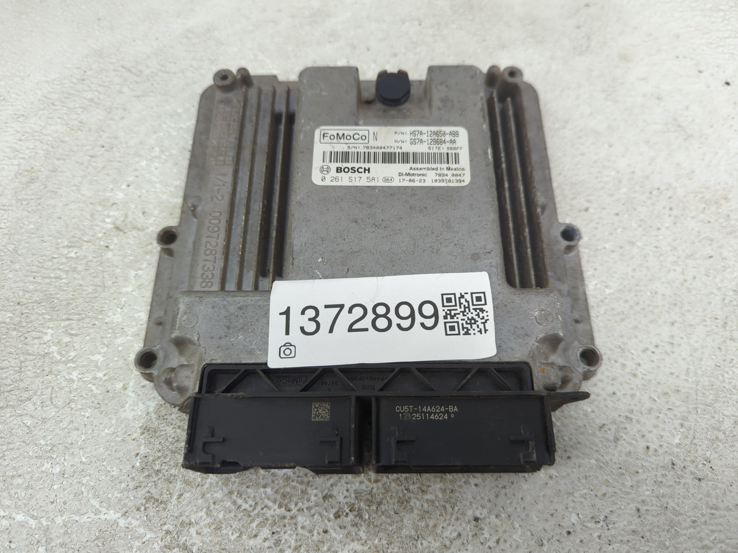 2017-2019 Ford Fusion PCM Engine Control Computer ECU ECM PCU OEM P/N:0 261 S17 581 HS7A-12A650-ABB Fits Fits 2017 2018 2019