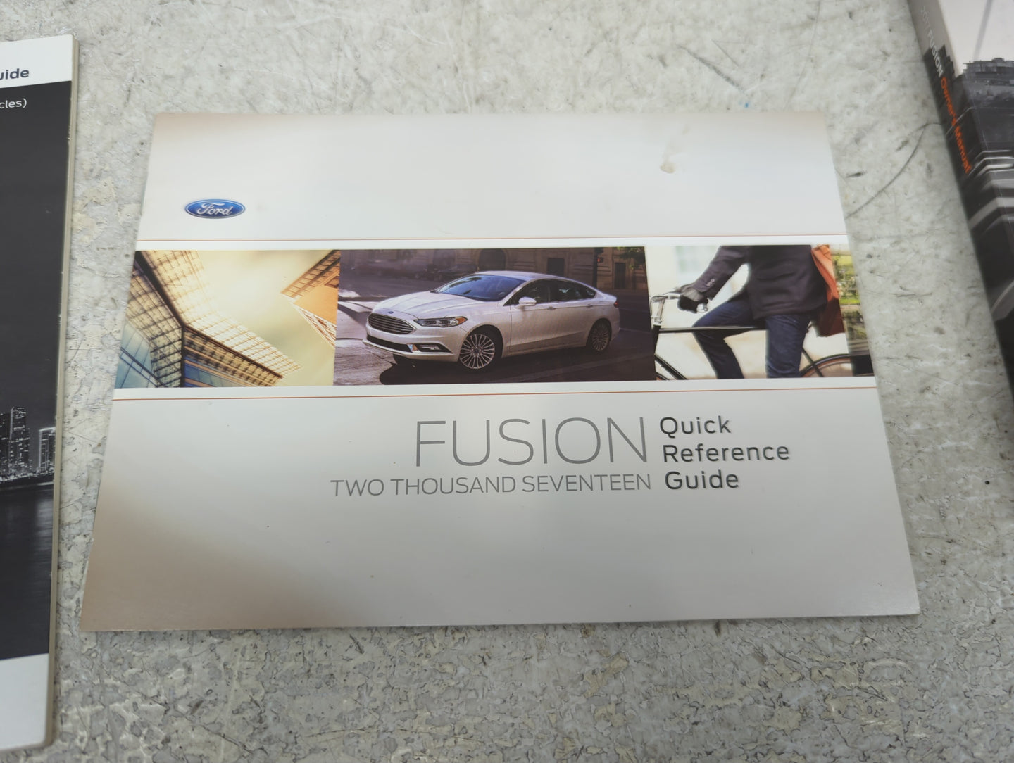 2017 Ford Fusion Owners Manual Book Guide P/N:HE5J19A321AB OEM Used Auto Parts - Oemusedautoparts1.com