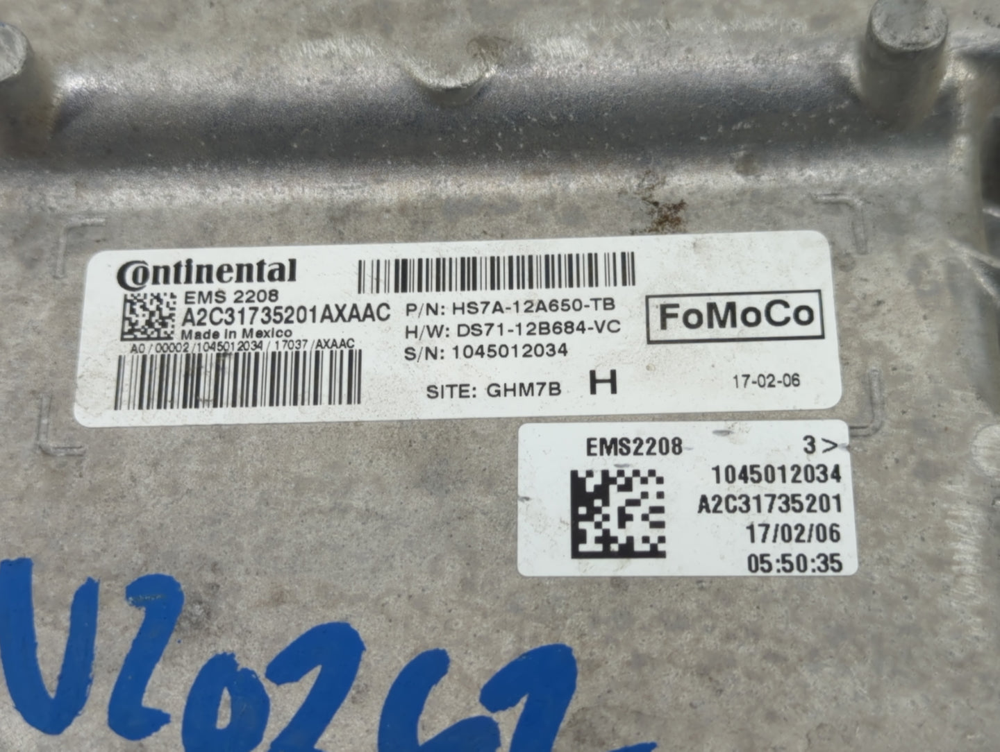 2017-2020 Ford Fusion PCM Engine Control Computer ECU ECM PCU OEM P/N:DS71-12B684-VC HS7A-12A650-TB Fits OEM Used Auto Parts