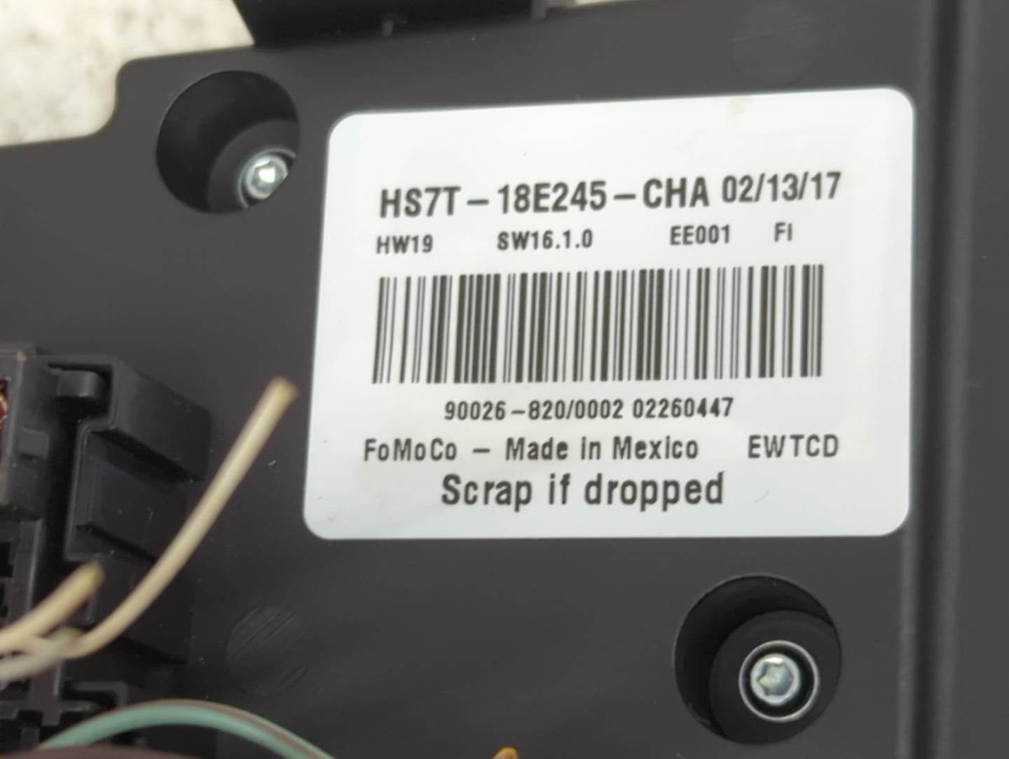 2017-2020 Ford Fusion Radio Control Panel - Oemusedautoparts1.com