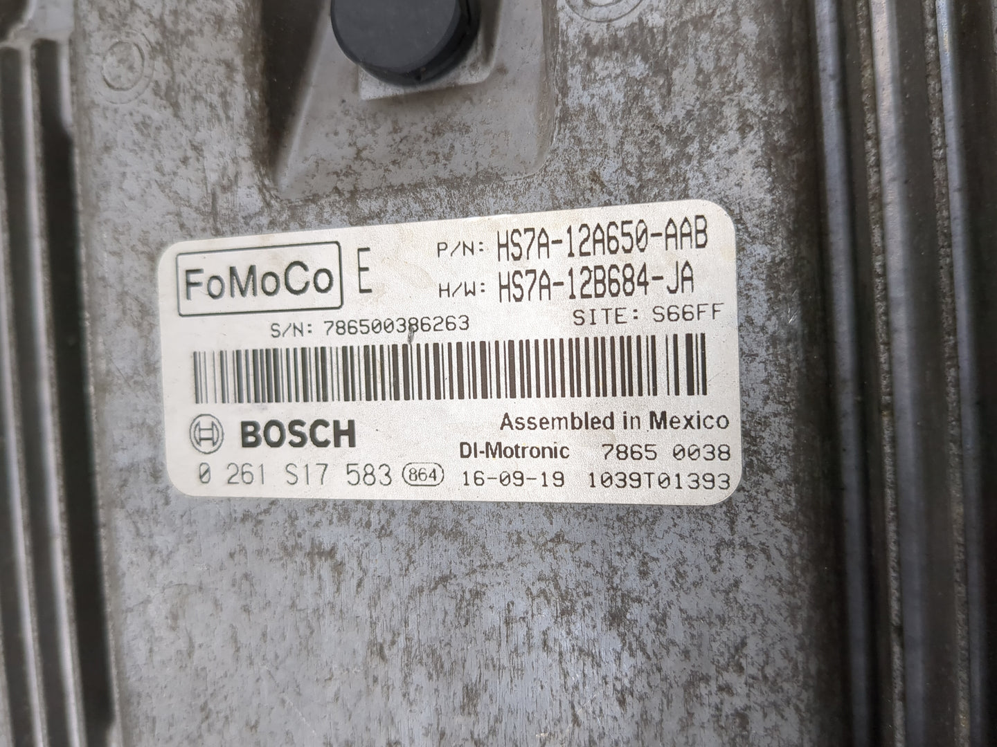 2017-2020 Ford Fusion PCM Engine Control Computer ECU ECM PCU OEM P/N:HS7A-12A650-AAB HS7A-12B684-JA Fits Fits 2017 2018 201
