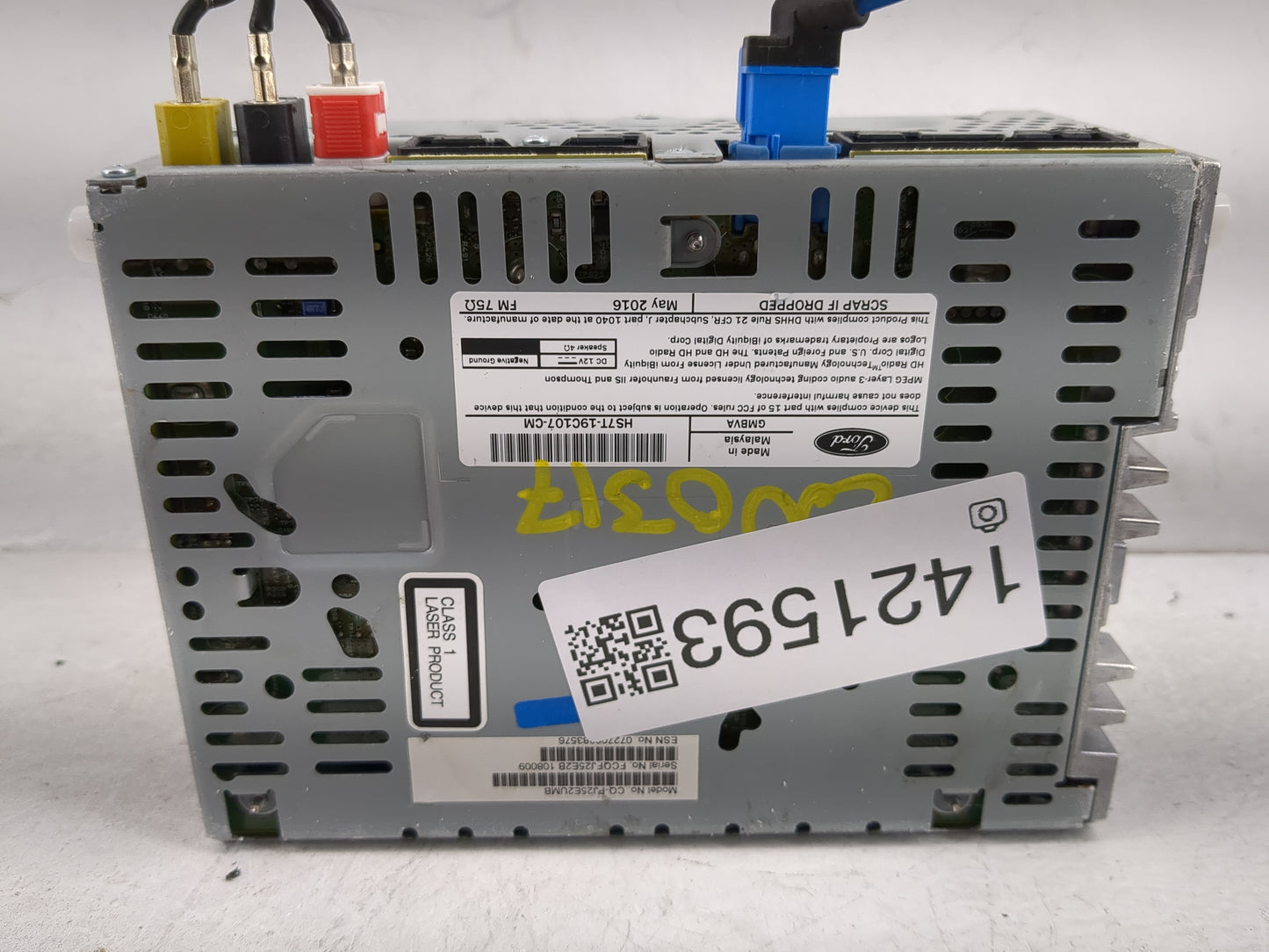 2016-2020 Ford Fusion Radio AM FM Cd Player Receiver Replacement P/N:HS7T-19C107-CM Fits Fits 2016 2017 2018 2019 2020 OEM U
