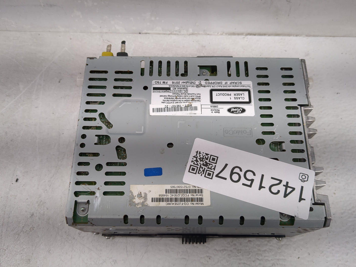 2017-2020 Ford Fusion Radio AM FM Cd Player Receiver Replacement P/N:HS7T-19C107-ZC Fits Fits 2017 2018 2019 2020 OEM Used A