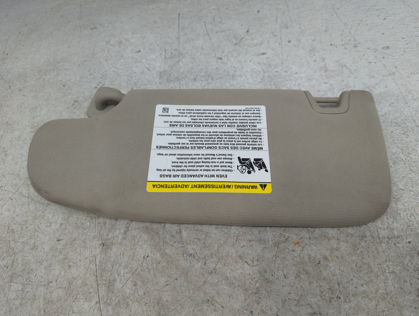 2017-2020 Ford Fusion Sun Visor Shade Replacement Passenger Right Mirror Fits Fits 2017 2018 2019 2020 OEM Used Auto Parts -