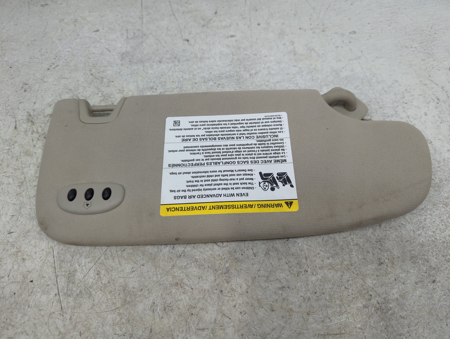 2017 Ford Fusion Sun Visor Shade Replacement Driver Left Mirror Fits OEM Used Auto Parts - Oemusedautoparts1.com