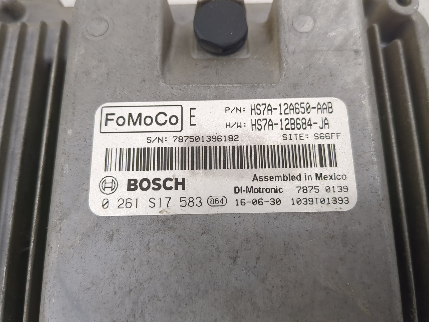 2017-2020 Ford Fusion PCM Engine Control Computer ECU ECM PCU OEM P/N:HS7A-12B684-JA HS7A-12A650-AAB Fits Fits 2017 2018 201