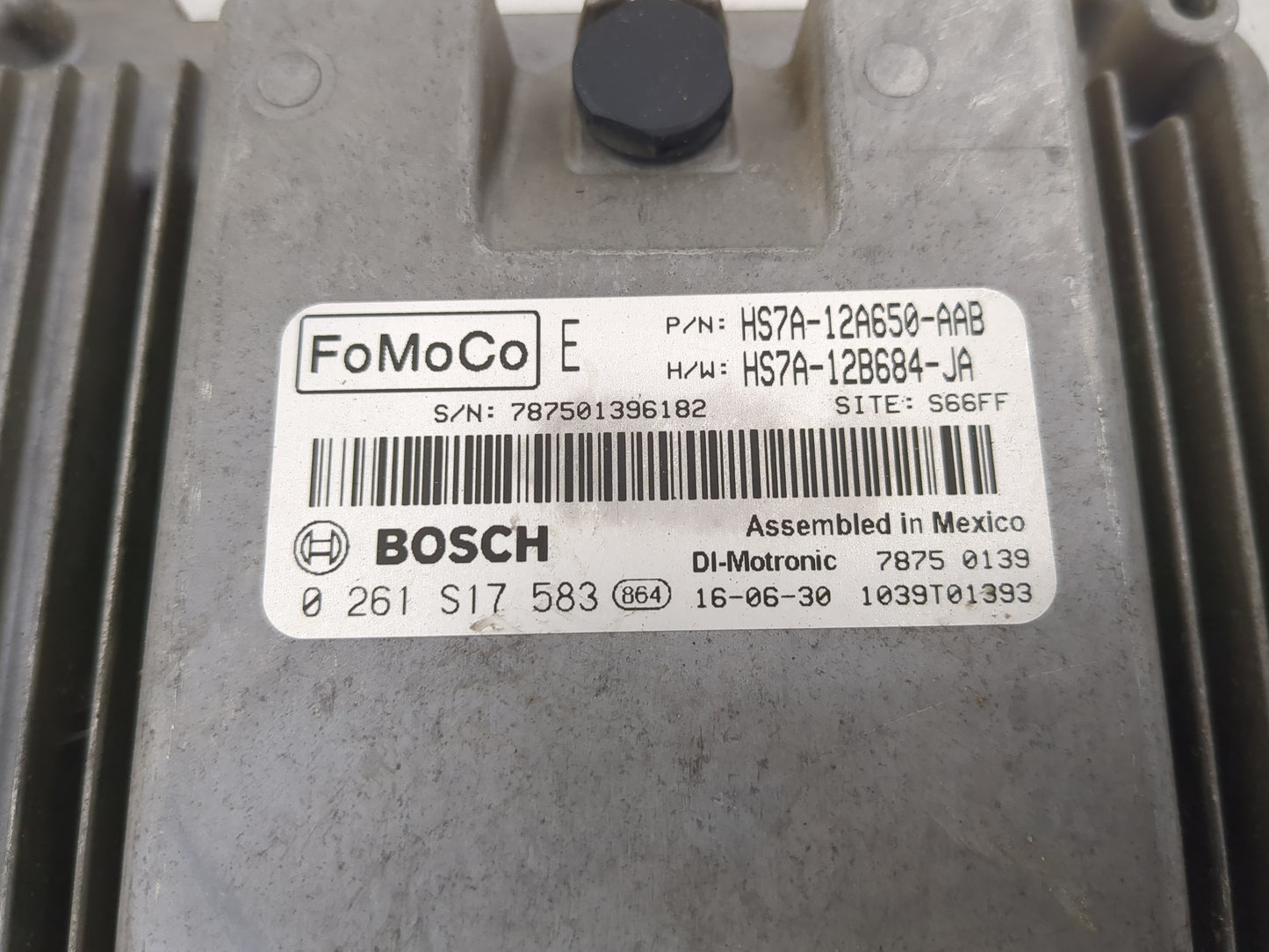 2017-2020 Ford Fusion PCM Engine Control Computer ECU ECM PCU OEM P/N:HS7A-12B684-JA HS7A-12A650-AAB Fits Fits 2017 2018 201