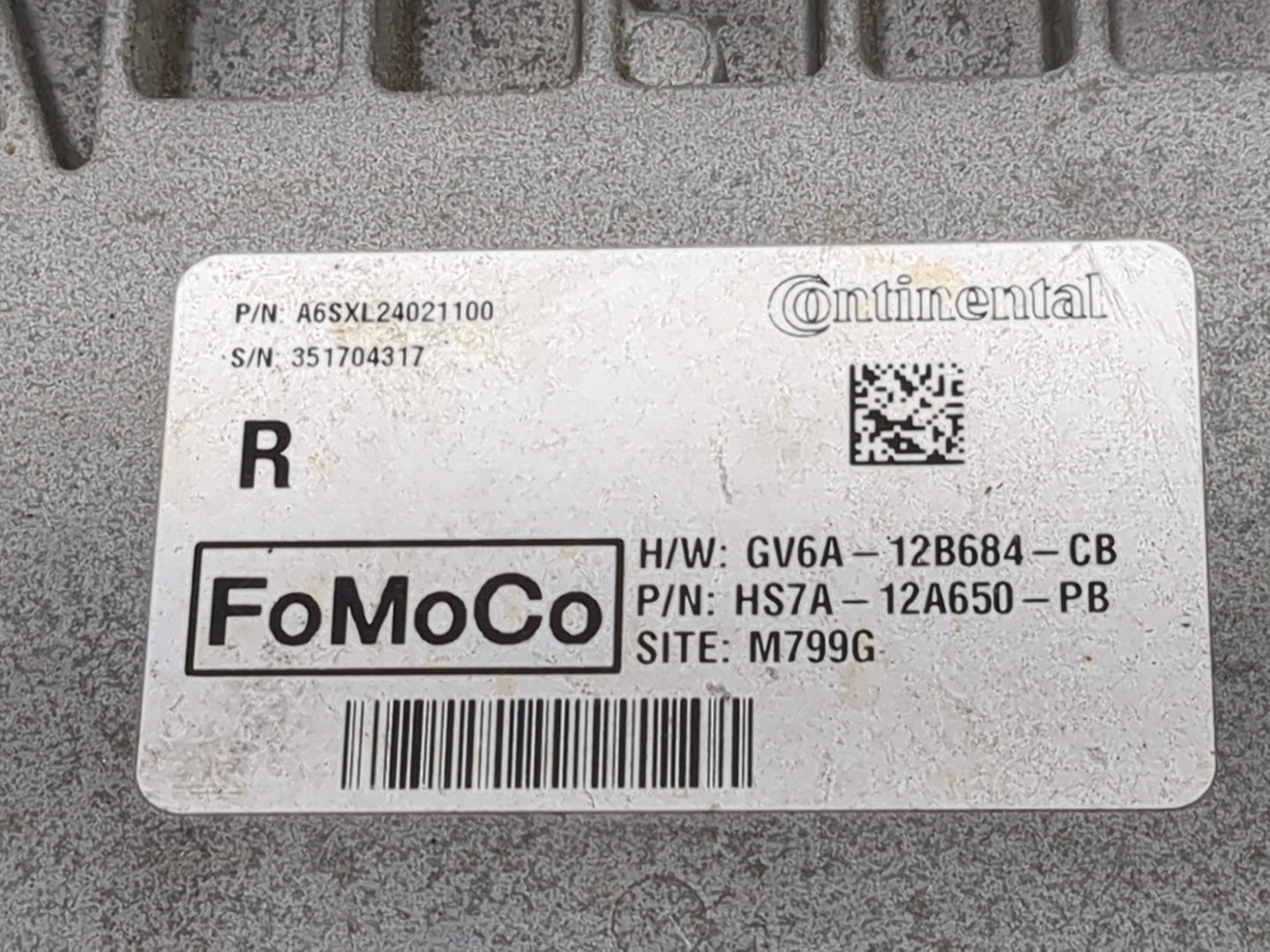 2017-2020 Ford Fusion PCM Engine Control Computer ECU ECM PCU OEM P/N:HS7A-12A650-PB GV6A-12B684-CB Fits OEM Used Auto Parts