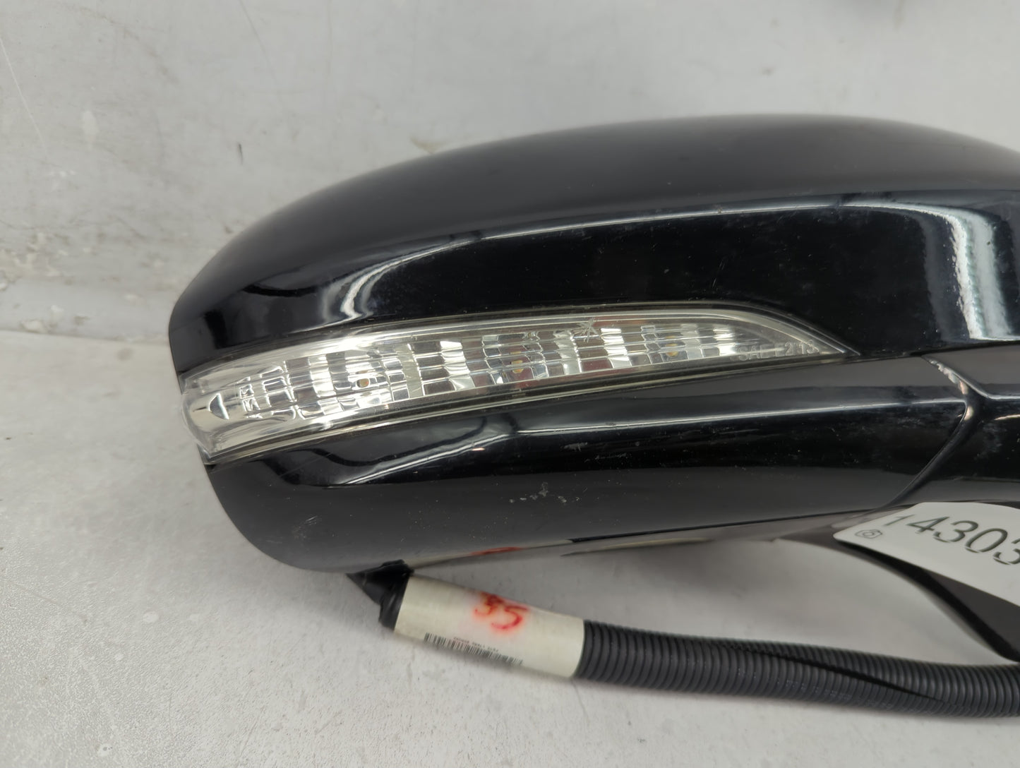 2015-2017 Ford Fusion Passenger Right Side View Power Door Mirror Black - Oemusedautoparts1.com