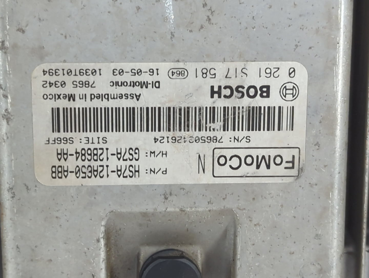 2017-2019 Ford Fusion PCM Engine Control Computer ECU ECM PCU OEM P/N:HS7A-12A650-ABB, GS7A-12B684-AA, 0261S17581 Fits OEM U