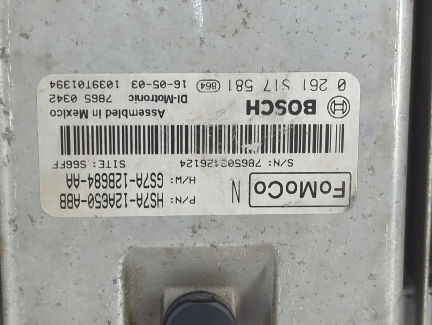 2017-2019 Ford Fusion PCM Engine Control Computer ECU ECM PCU OEM P/N:HS7A-12A650-ABB, GS7A-12B684-AA, 0261S17581 Fits OEM U