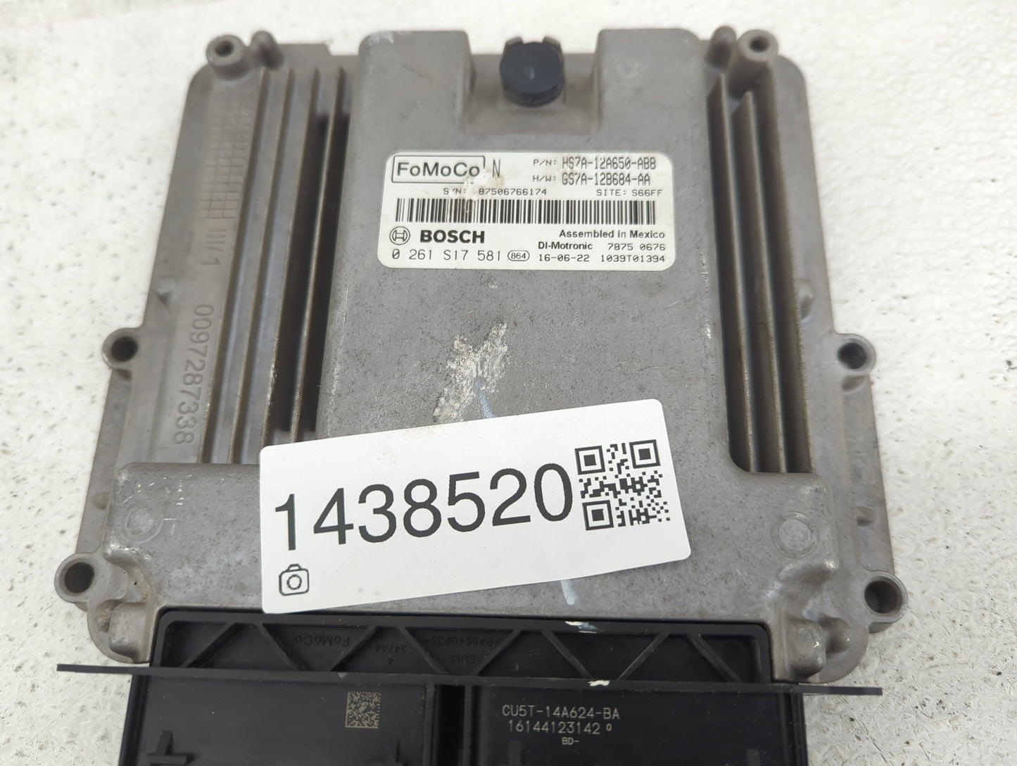 2017-2019 Ford Fusion PCM Engine Control Computer ECU ECM PCU OEM P/N:HS7A-12A650-ABB GS7A-12B684-AA Fits Fits 2017 2018 201