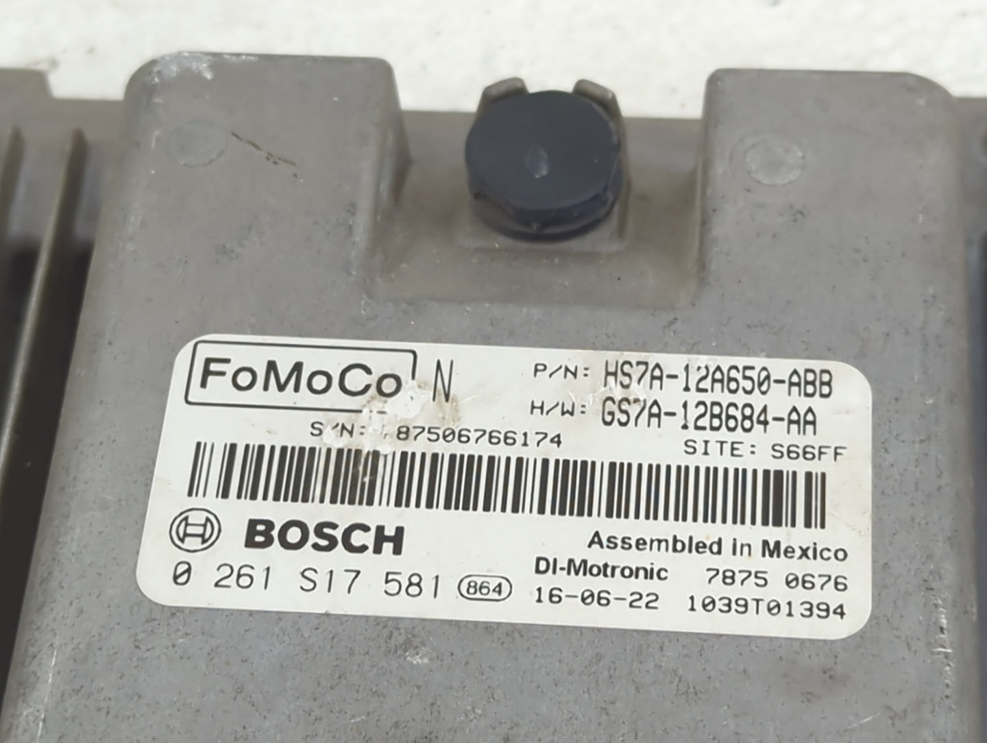 2017-2019 Ford Fusion PCM Engine Control Computer ECU ECM PCU OEM P/N:HS7A-12A650-ABB GS7A-12B684-AA Fits Fits 2017 2018 201