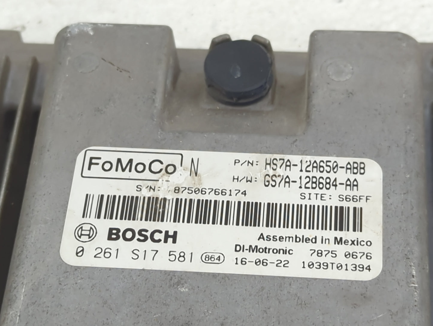 2017-2019 Ford Fusion PCM Engine Control Computer ECU ECM PCU OEM P/N:HS7A-12A650-ABB GS7A-12B684-AA Fits Fits 2017 2018 201