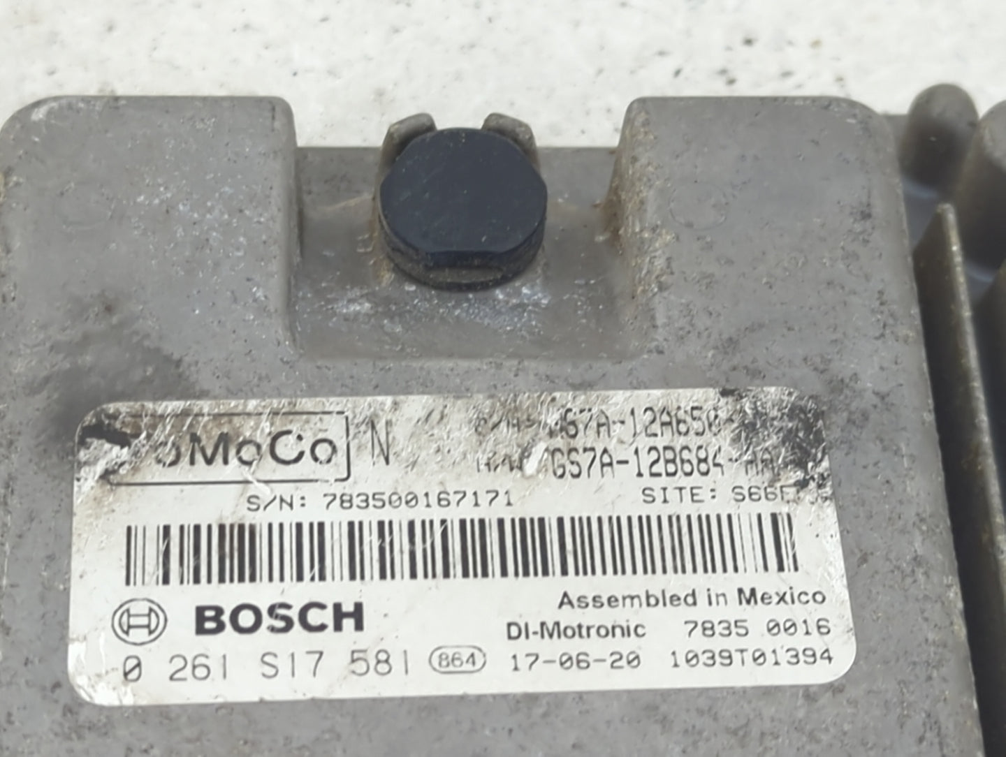 2017-2019 Ford Fusion PCM Engine Control Computer ECU ECM PCU OEM P/N:GS7A-12A650 GS7A-12B684, 0261S17581 Fits Fits 2017 201