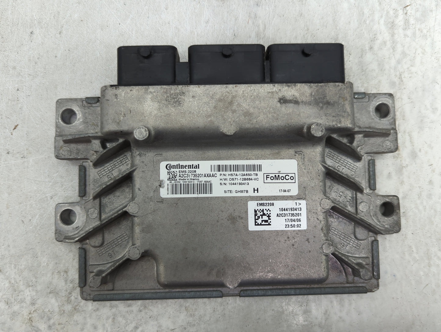 2017-2020 Ford Fusion PCM Engine Control Computer ECU ECM PCU OEM P/N:HS7A-12A650-TB DS71-12B684-VC Fits OEM Used Auto Parts