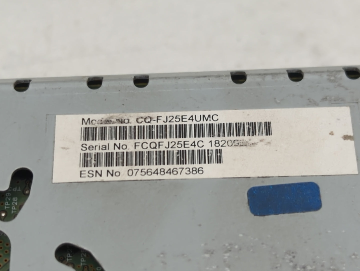 2016-2017 Ford Fusion Radio AM FM Cd Player Receiver Replacement P/N:CQ-FJ25E4UMC FCQFJ25E4C Fits Fits 2016 2017 OEM Used Au