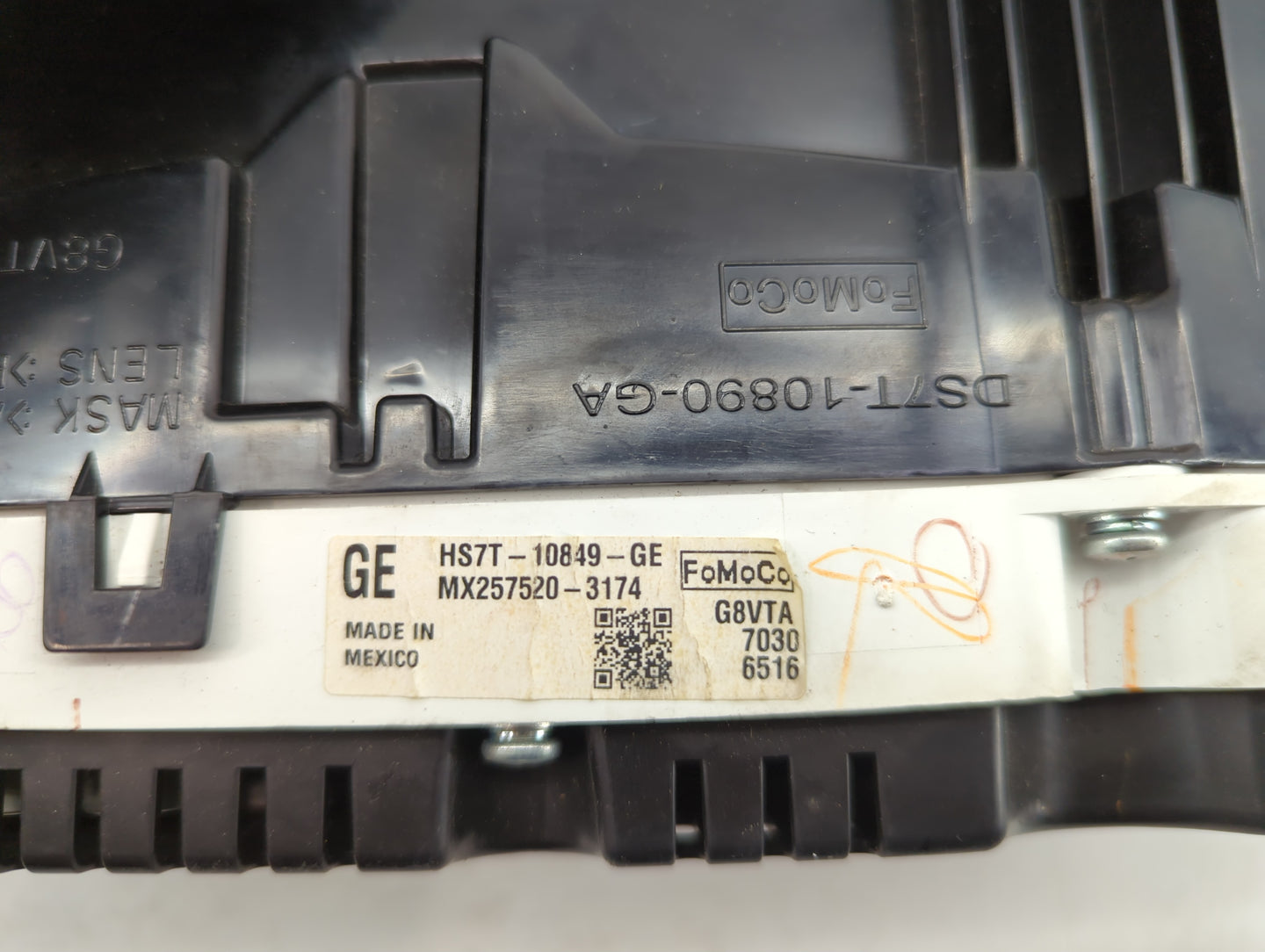 2017 Ford Fusion Instrument Cluster Speedometer Gauges P/N:HS7T-10849-GE DS7T-10890-GA, MX257520-3174 Miles:85K Fits OEM Use