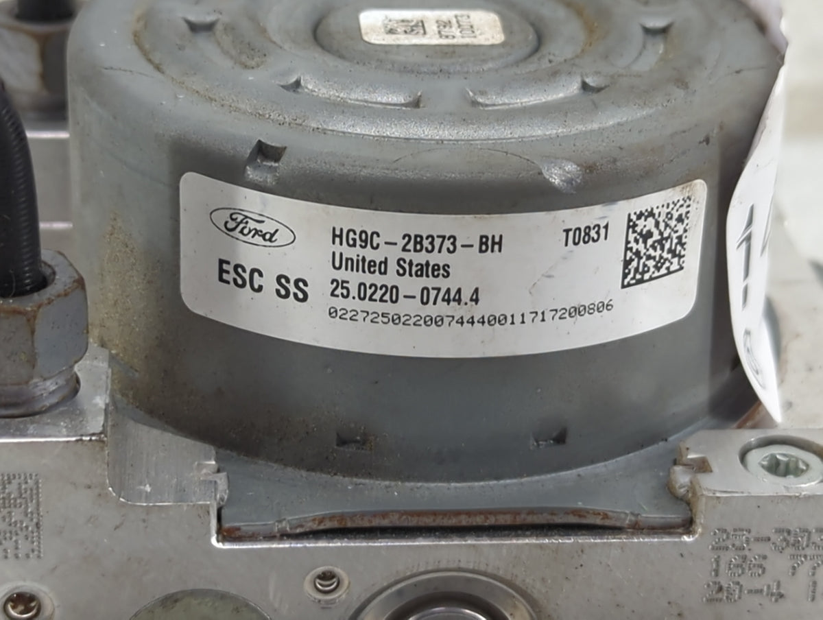 2017-2018 Ford Fusion Anti-Lock Brake ABS Pump Module Actuator OEM P/N:HG9C-2B373-BH 25.0220-0744.4 Fits Fits 2017 2018 OEM 