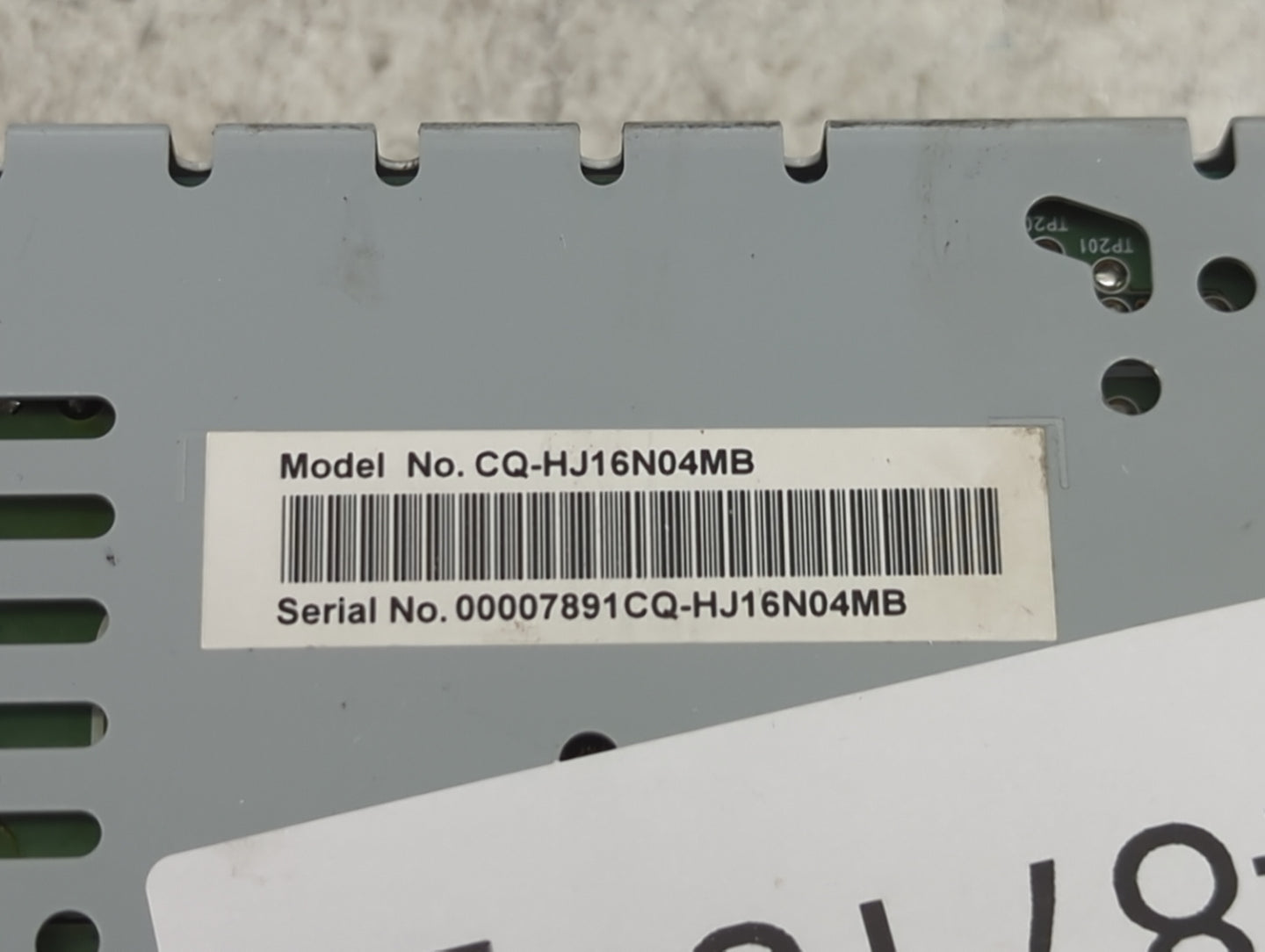 2017 Ford Fusion Radio AM FM Cd Player Receiver Replacement P/N:CQ-HJ16N04MB Fits OEM Used Auto Parts - Oemusedautoparts1.co