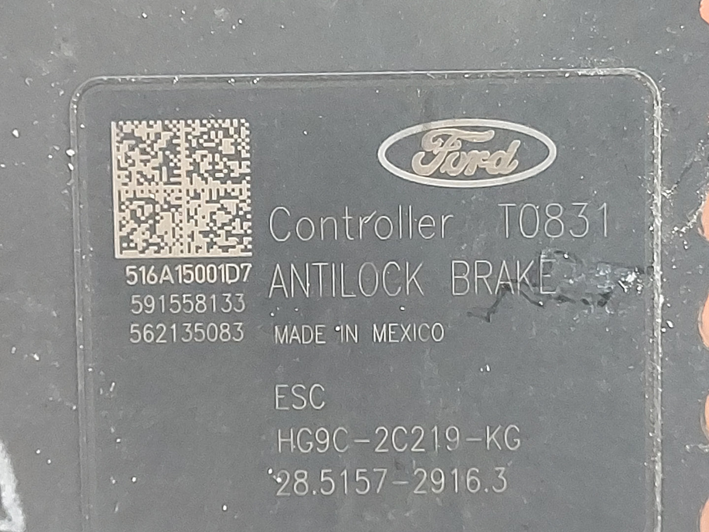 2017-2018 Ford Fusion ABS Pump Control Module Replacement P/N:HG9C-2C219-KG 28.5157-2916.3 Fits Fits 2017 2018 OEM Used Auto