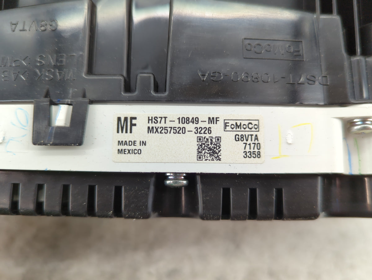2017 Ford Fusion Instrument Cluster Speedometer Gauges P/N:HS7T-10849-MF MX257520-3226, DS7T-10890-GA Miles: Fits OEM Used A