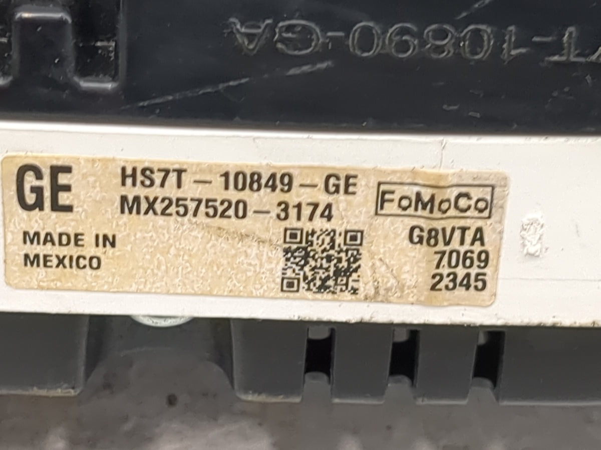 2017 Ford Fusion Instrument Cluster Speedometer Gauges P/N:HS7T-10849-GE MX257520-3174 Miles:68K Fits OEM Used Auto Parts - 