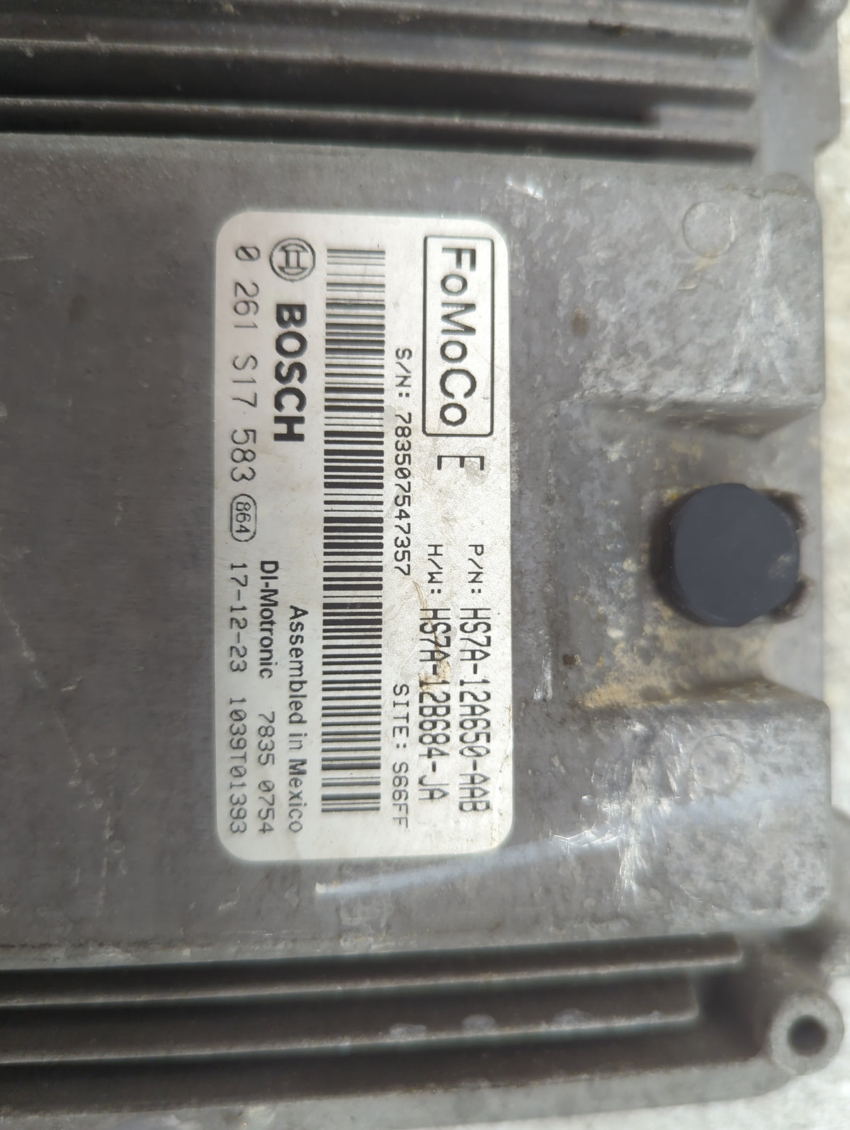 2017-2020 Ford Fusion PCM Engine Control Computer ECU ECM PCU OEM P/N:HS7A-12A650-AAB HS7A-12B684-JA Fits Fits 2017 2018 201