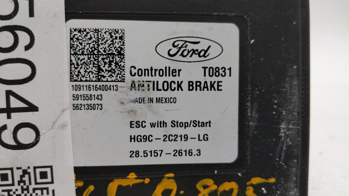 2017-2018 Ford Fusion Anti-Lock Brake ABS Pump Module Actuator OEM P/N:HG9C-2B373-BG HG9C-2C219-LG Fits Fits 2017 2018 OEM U