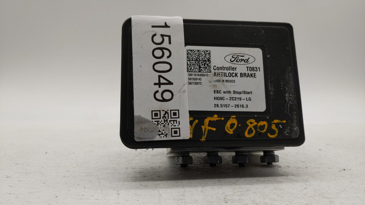2017-2018 Ford Fusion Anti-Lock Brake ABS Pump Module Actuator OEM P/N:HG9C-2B373-BG HG9C-2C219-LG Fits Fits 2017 2018 OEM U
