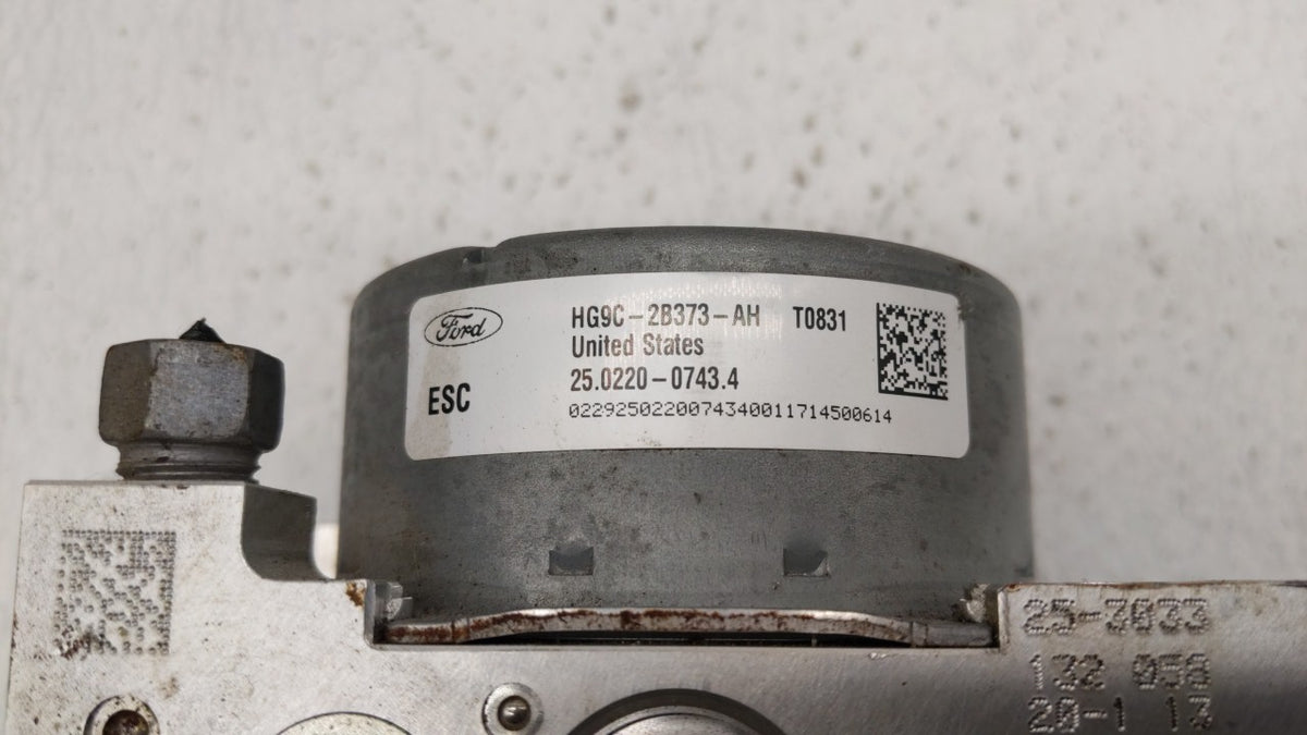 2017-2018 Ford Fusion Anti-Lock Brake ABS Pump Module Actuator OEM P/N:HG9C-2B373-AH HG9C-2B373-CF Fits Fits 2017 2018 OEM U