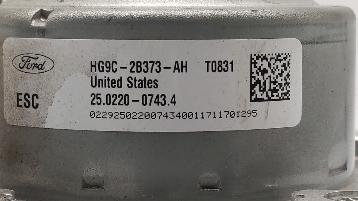 2017-2018 Ford Fusion Anti-Lock Brake ABS Pump Module Actuator OEM P/N:HG9C-2B373-AH HG9C-2B373-CF Fits Fits 2017 2018 OEM U