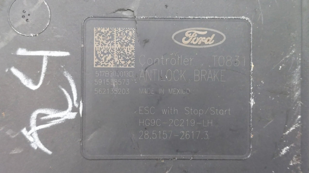 2017-2018 Ford Fusion Anti-Lock Brake ABS Pump Module Actuator OEM P/N:HG9C-2B373-BG HG9C-2C219-LG Fits Fits 2017 2018 OEM U