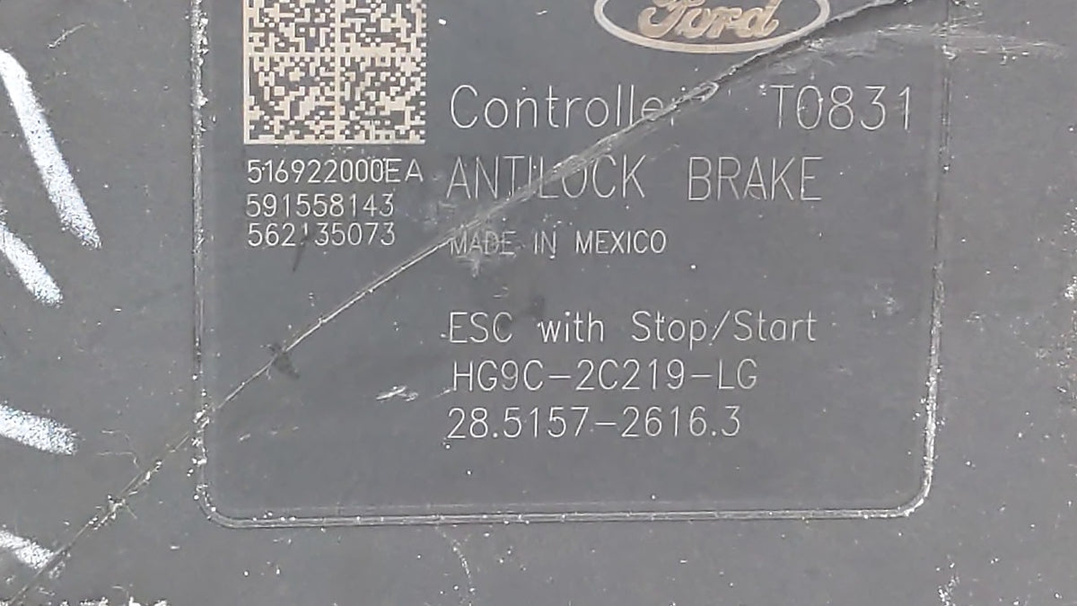 2017-2018 Ford Fusion Anti-Lock Brake ABS Pump Module Actuator OEM P/N:HG9C-2B373-BG HG9C-2C219-LG Fits Fits 2017 2018 OEM U
