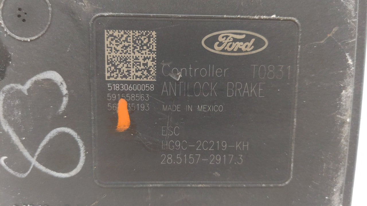 2017-2018 Ford Fusion ABS Pump Control Module Replacement P/N:HG9C-2B373-AH HG9C-2B373-CF, HG9C-2C219-MF Fits Fits 2017 2018
