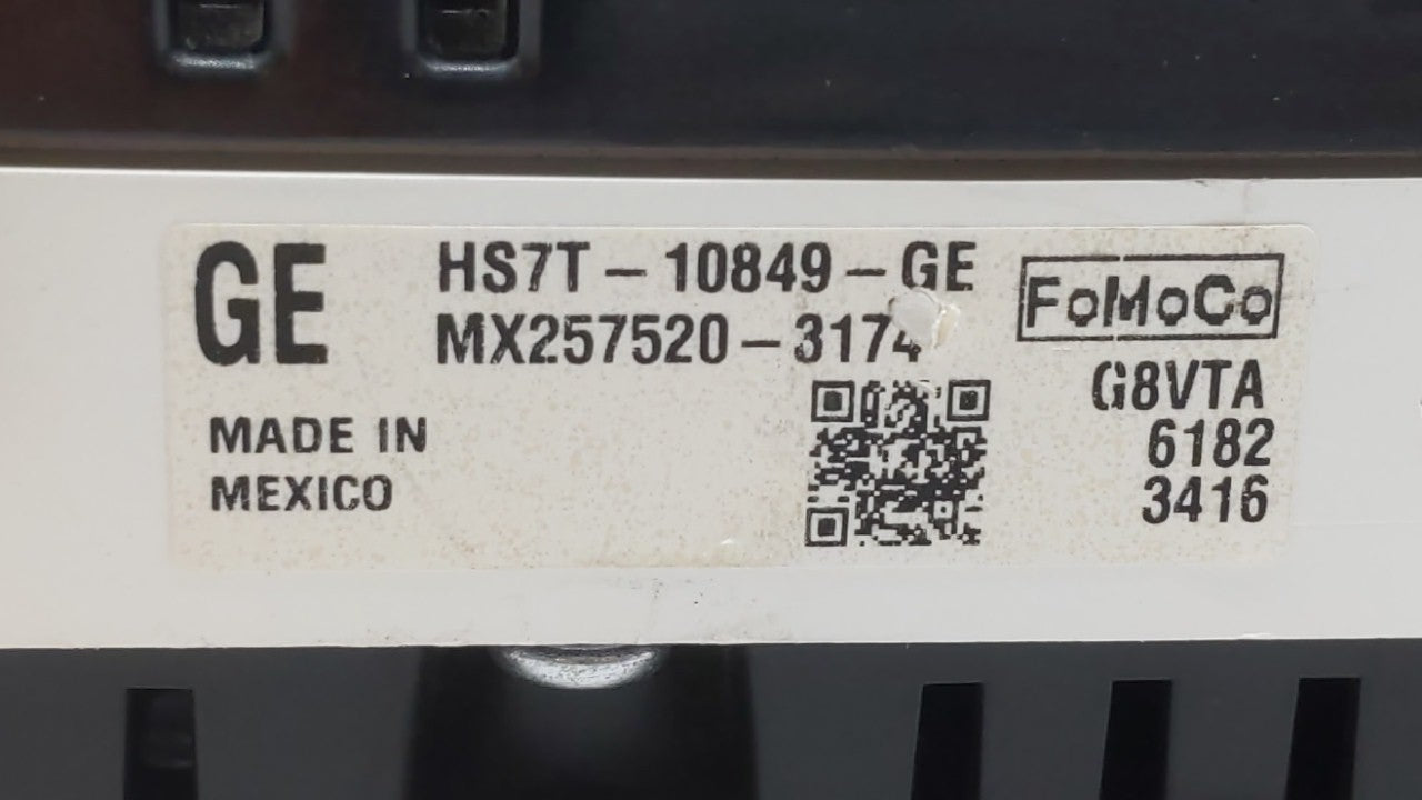 2017 Ford Fusion Instrument Cluster Speedometer Gauges P/N:HS7T-10849-GE HS7T-10849-GD, HS7T-10849-GF Fits OEM Used Auto Par