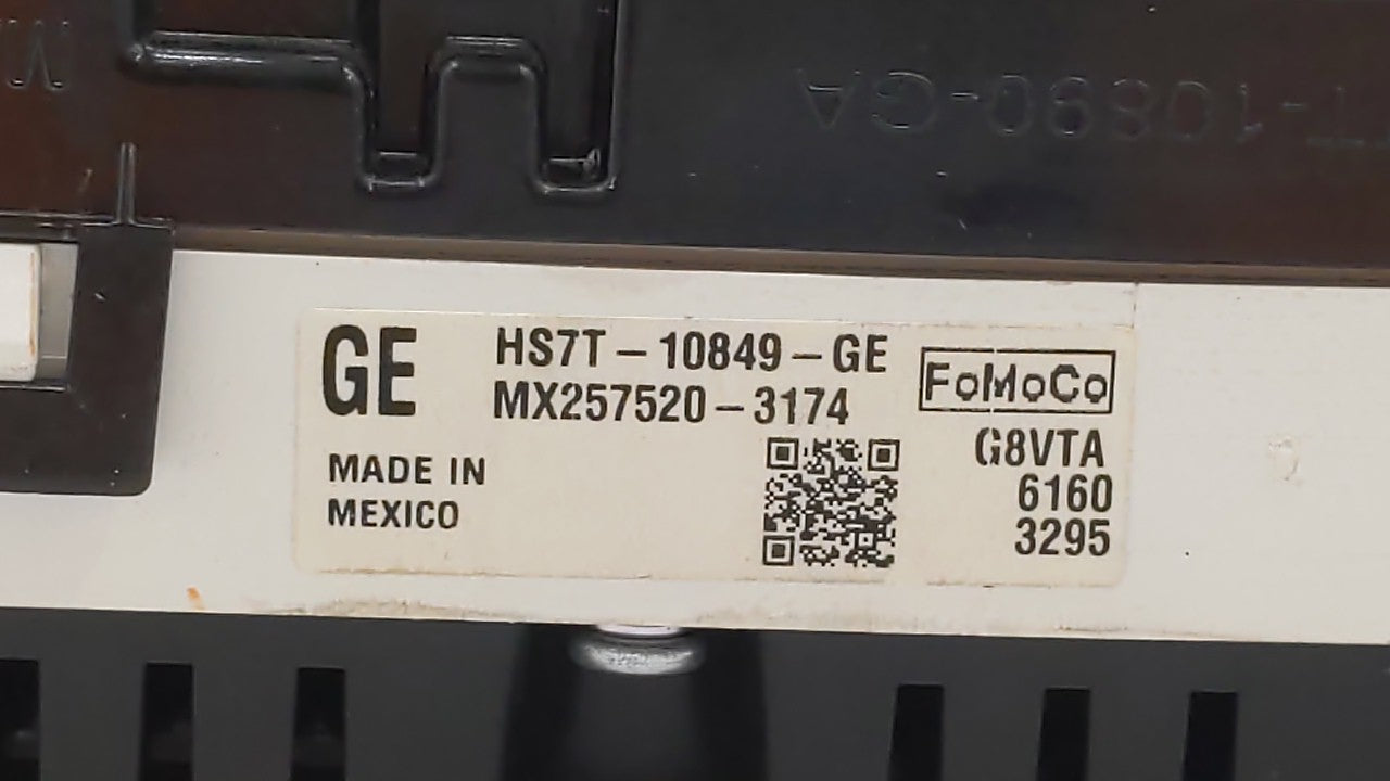 2017 Ford Fusion Instrument Cluster Speedometer Gauges P/N:HS7T-10849-GE HS7T-10849-GD, HS7T-10849-GF Fits OEM Used Auto Par