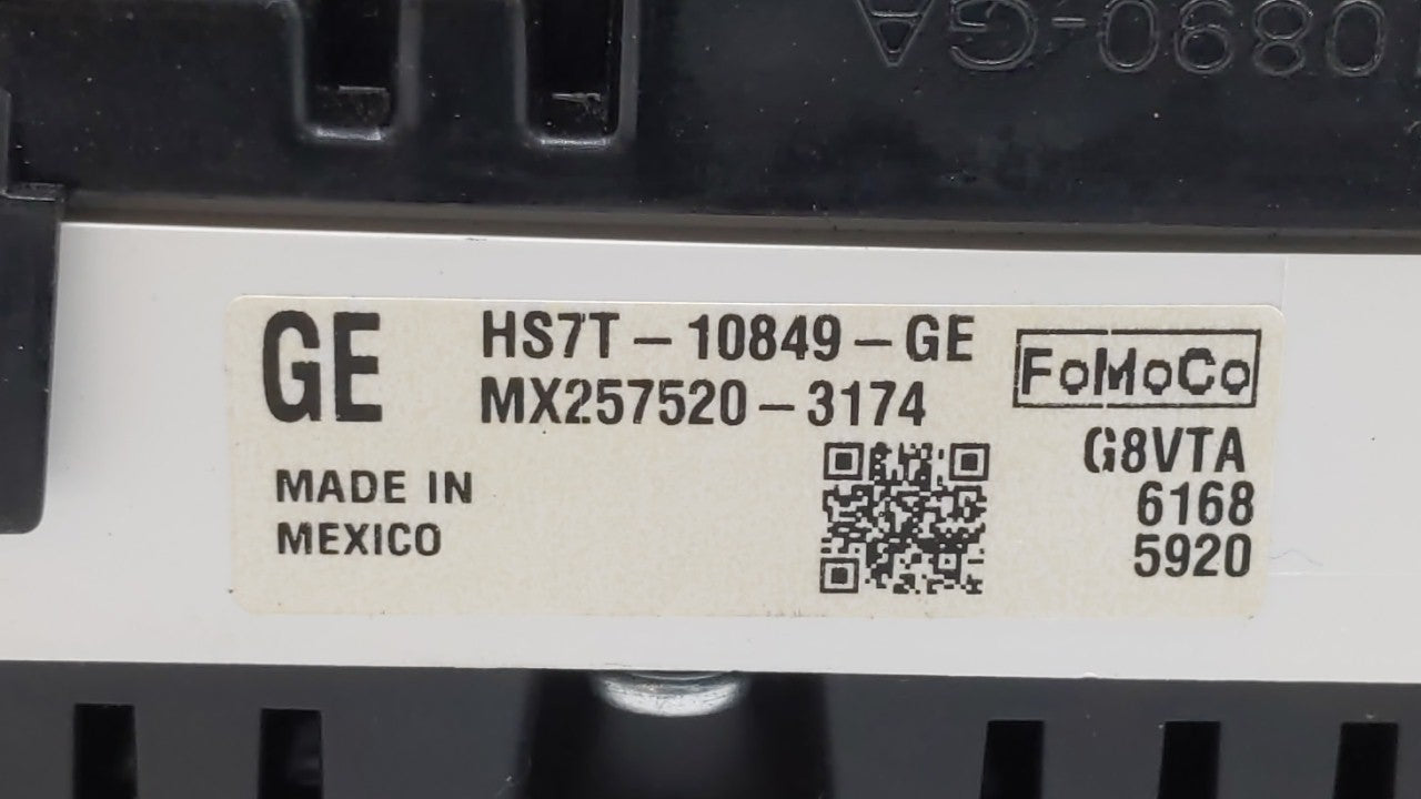 2017 Ford Fusion Instrument Cluster Speedometer Gauges P/N:HS7T-10849-GE HS7T-10849-GD, HS7T-10849-GF Fits OEM Used Auto Par