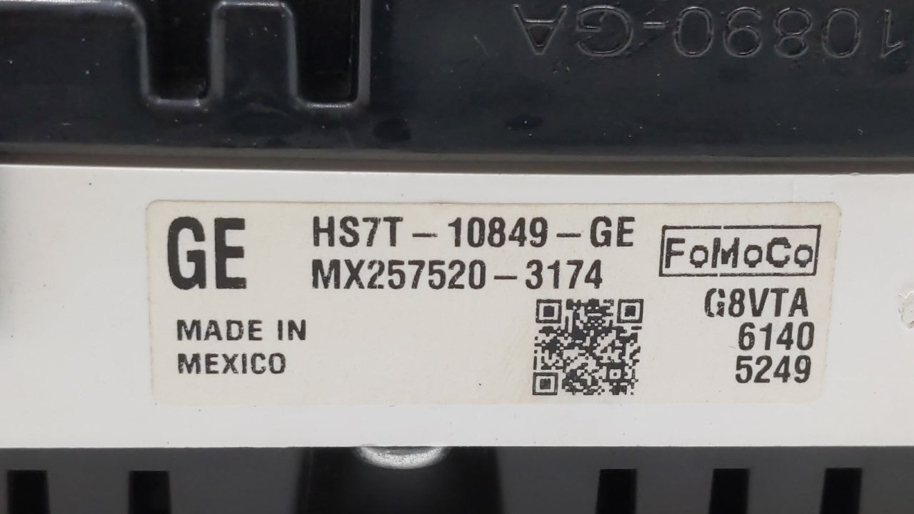 2017 Ford Fusion Instrument Cluster Speedometer Gauges P/N:HS7T-10849-GE HS7T-10849-GD, HS7T-10849-GF Fits OEM Used Auto Par