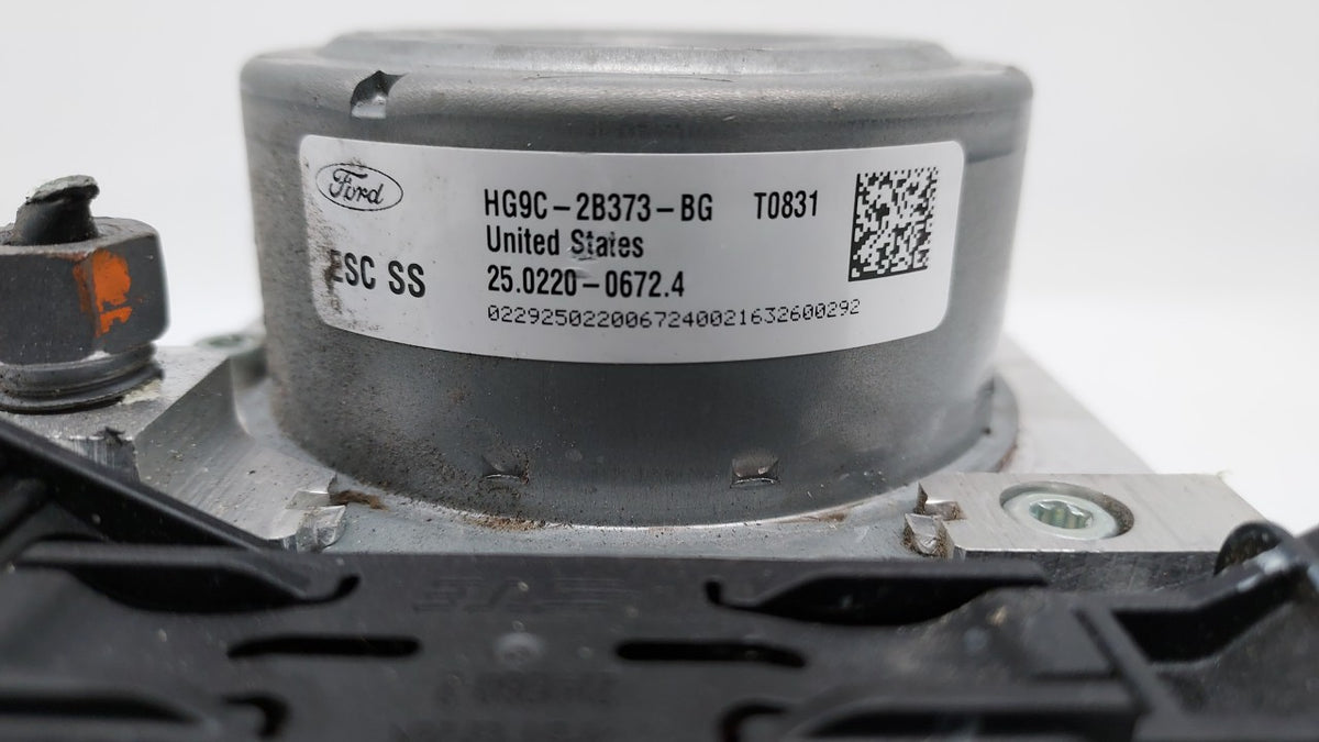 2017-2018 Ford Fusion Anti-Lock Brake ABS Pump Module Actuator OEM P/N:HG9C-2B373-BG HG9C-2C219-LG Fits Fits 2017 2018 OEM U