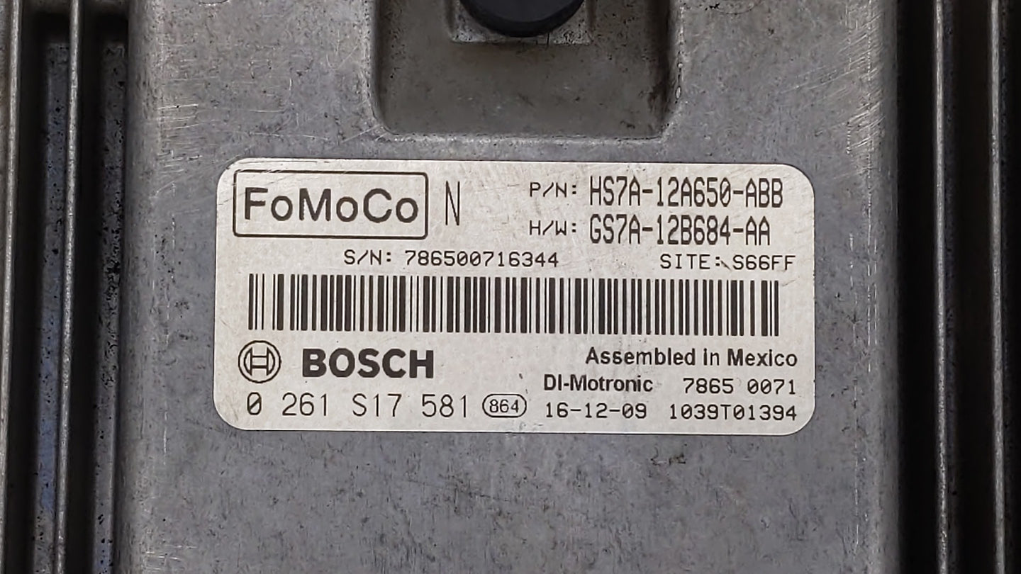 2017-2019 Ford Fusion PCM Engine Control Computer ECU ECM PCU OEM P/N:KS7A-12A650-BCA HS7A-12A650-ABB Fits Fits 2017 2018 20