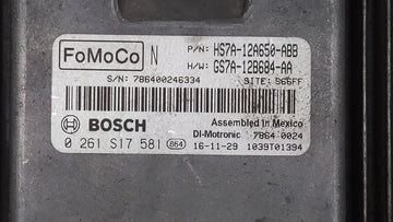 2017-2019 Ford Fusion PCM Engine Control Computer ECU ECM PCU OEM P/N:KS7A-12A650-BCA HS7A-12A650-ABB Fits Fits 2017 2018 2019 OEM Used Auto Parts